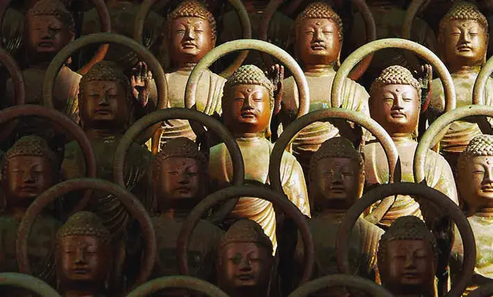 因此，許多佛像