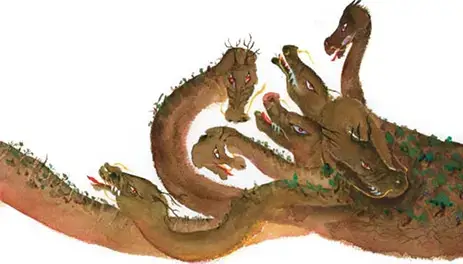 Yamata No Orochi 8-headed Snake TABLETOP SCALE D&D TTRPG 