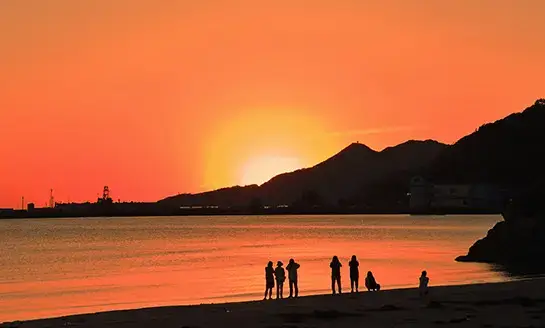 日落在出雲的聖地
